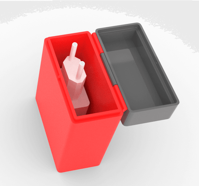 Box to Store cell phone charger and cable.#FunctionalArt 3d model