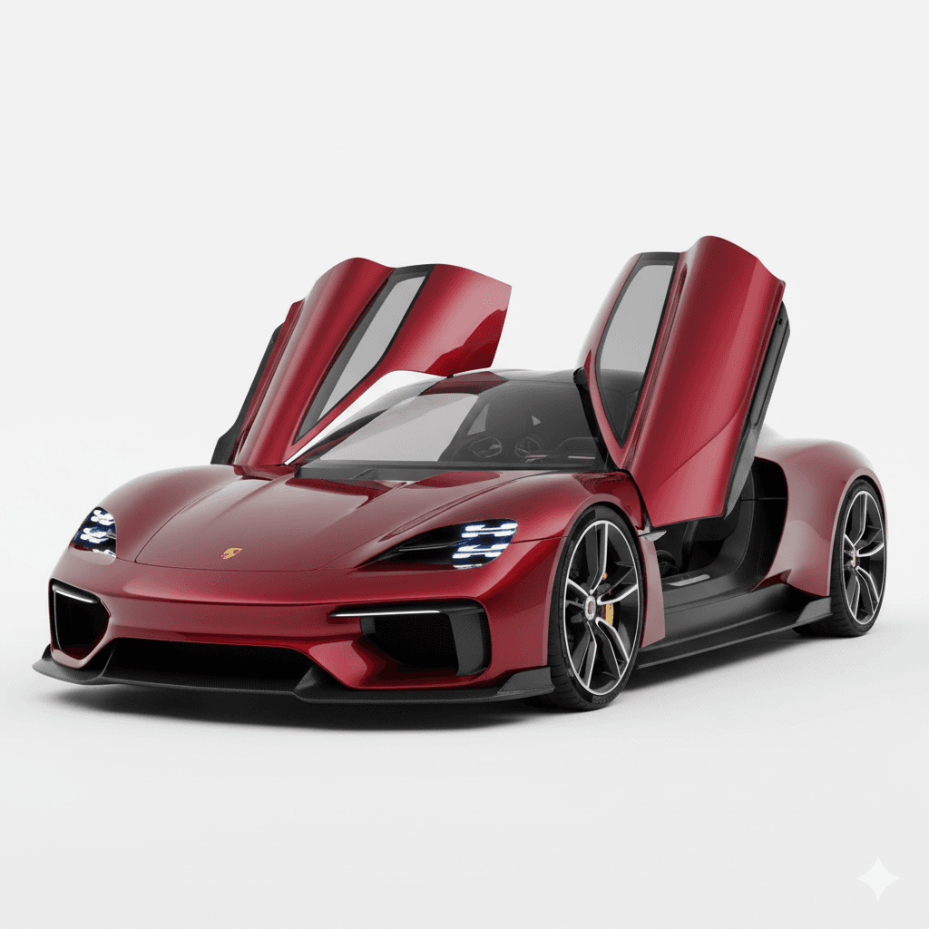 Car : Porsche Mission X Electric Hypercar 3d model