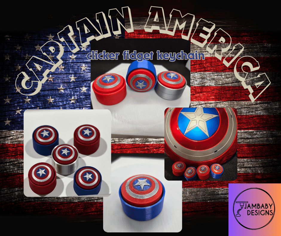 Captain America multicolor UPDATE 0323 JBD.3mf 3d model