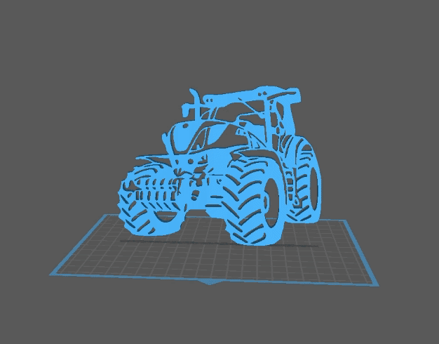 Tractor - New Holland Wall Art 3d model