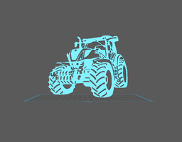 Tractor - New Holland Wall Art 3d model