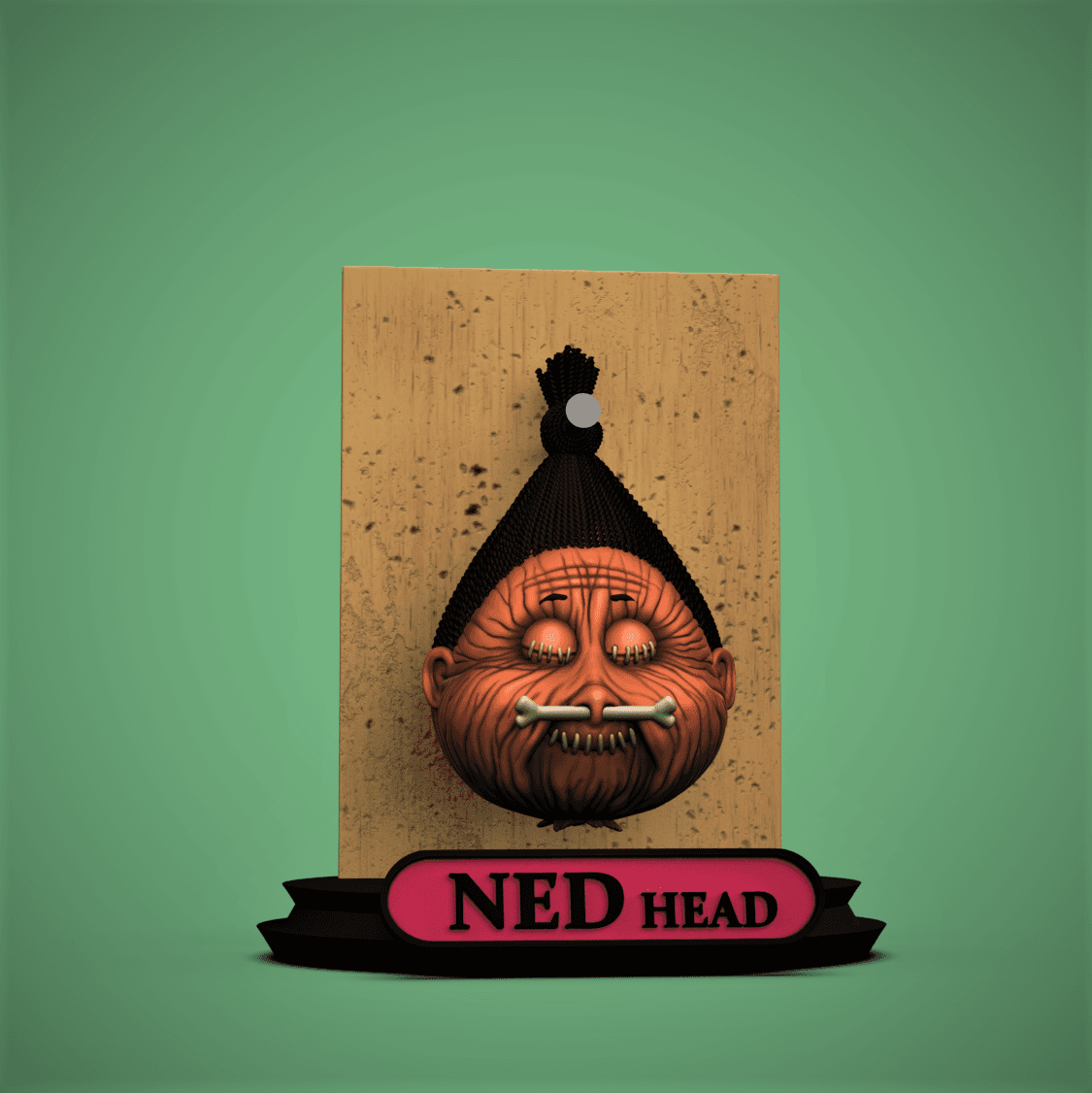 NED Head - Garbage Pail Kids 3d model