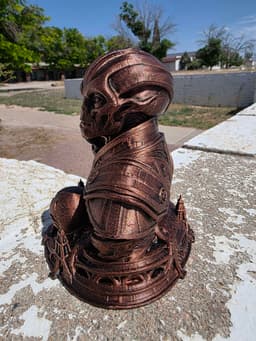 Alien Peace Sign Bust 3d model