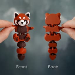 Ruby, the Red Panda - Magnetic Hand-Holding Companion 3d model