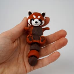 Ruby, the Red Panda - Magnetic Hand-Holding Companion 3d model