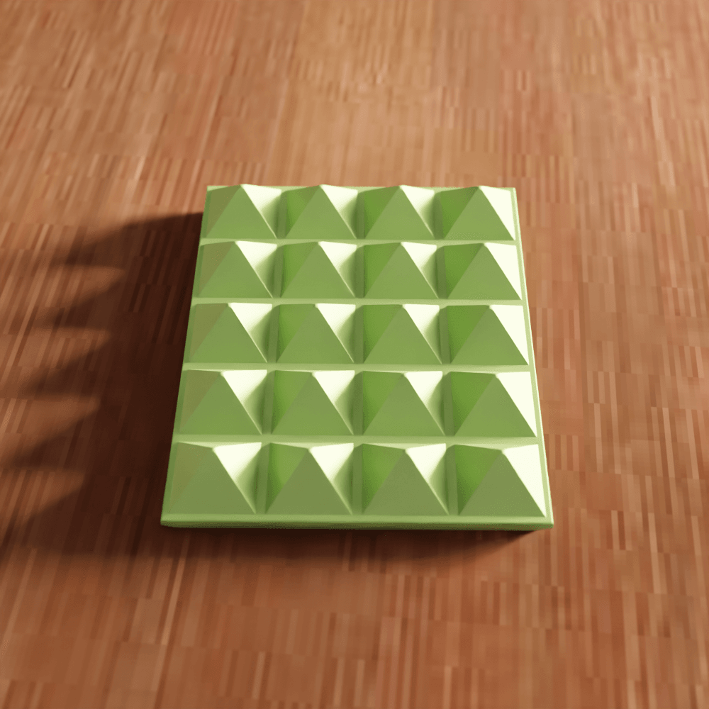 Pyramid Textured Bar Soap Dish and Tray 3d model