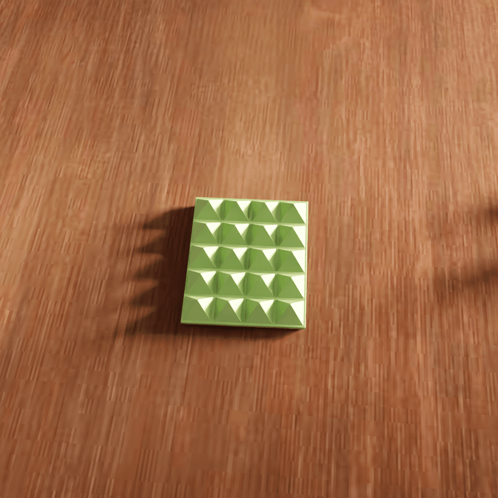 Pyramid Textured Bar Soap Dish and Tray 3d model