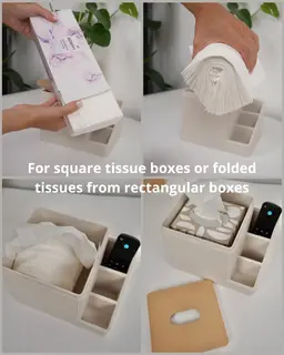 TVANIS – Tissue Box Cover & Remote Control Organizer 3d model