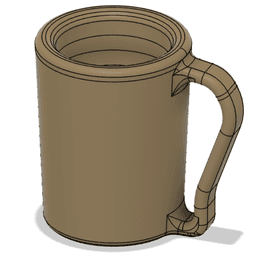 12oz Coffee Mug Can Cup 3d model