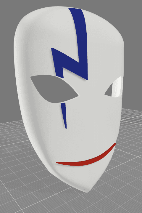 Hei's mask from "Darker Than Black" 3d model