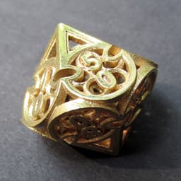 Gothic Rosette Dice Set with Decader 3d model
