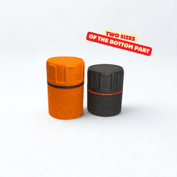 TRAVELLER SCREW CAP BOX – MODULAR STACKABLE STORAGE WITH OPTIONAL COMPASS & TPU LOOP / ORGANIZER 3d model