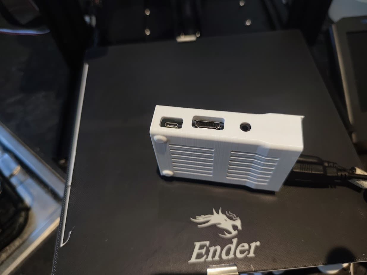 Boltless Raspberry Pi 3B+ case (3, 2 & B+ also fit) - More Cooling, Less Material Used, Printer Mounting Rail 3d model