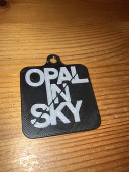 Opal In Sky keychain 3d model