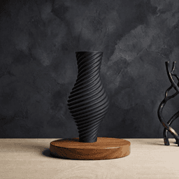Vase Amphore Torsadée Fine 3d model
