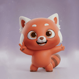 RED PANDA TUNING EDITION – CHIBI 3D VERSION 3d model
