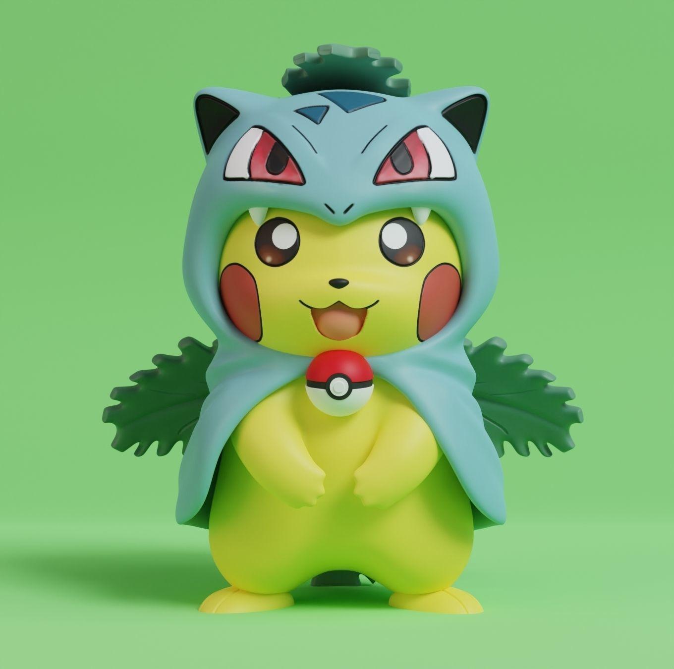 Cosplay Pikachu - Ivysaur 3d model