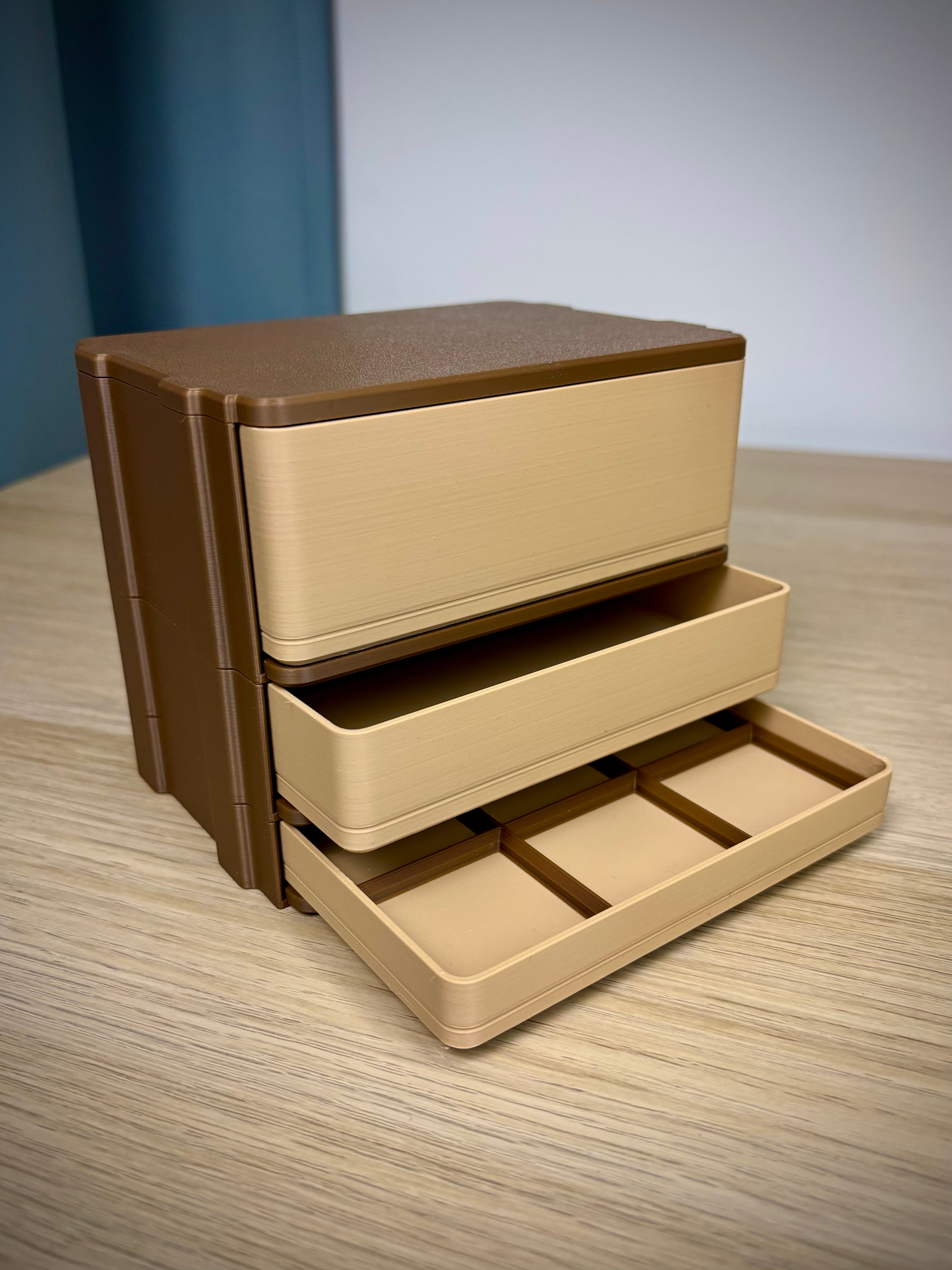Modular Desk Drawer 2x3 Gridfinity | Push Lock 3d model