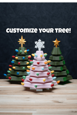 Christmas Tree Kit | No Supports, No AMS, No Glue 3d model