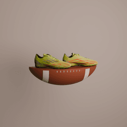 Football Display Shelf 3d model