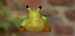 Free Halloween 2024 3D Print: (Easy Supportless) Snorlax in Pikachu Costume 3d model