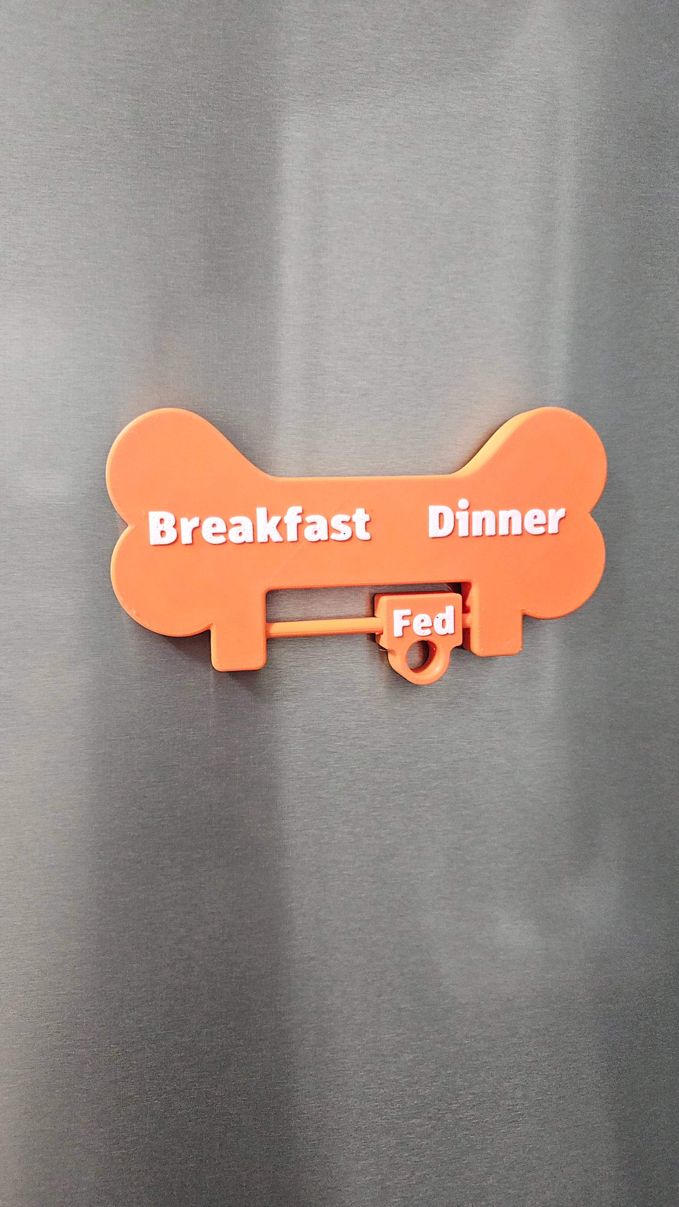 Pet Feeding Tracker - Dog Bone Shaped 3d model