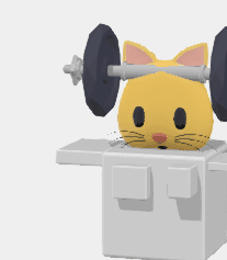 3D CAT IN A BOX 3d model