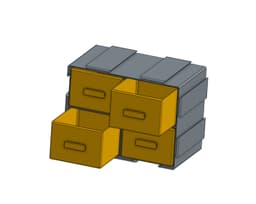 3D Printed Mountable drawer 3d model