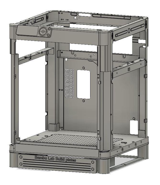 P1P - X1 Carbon Buildplate Tray 3d model