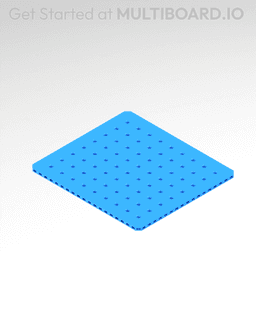 9x10 MU - Small Thread MU - MultiBoard Plate 3d model