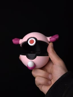 Hinged Chansey Pokeball - Multipart 3d model