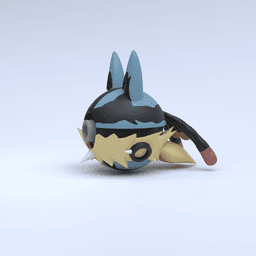 Lucario (Mega) Pokeball 3d model