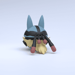 Lucario (Mega) Pokeball 3d model