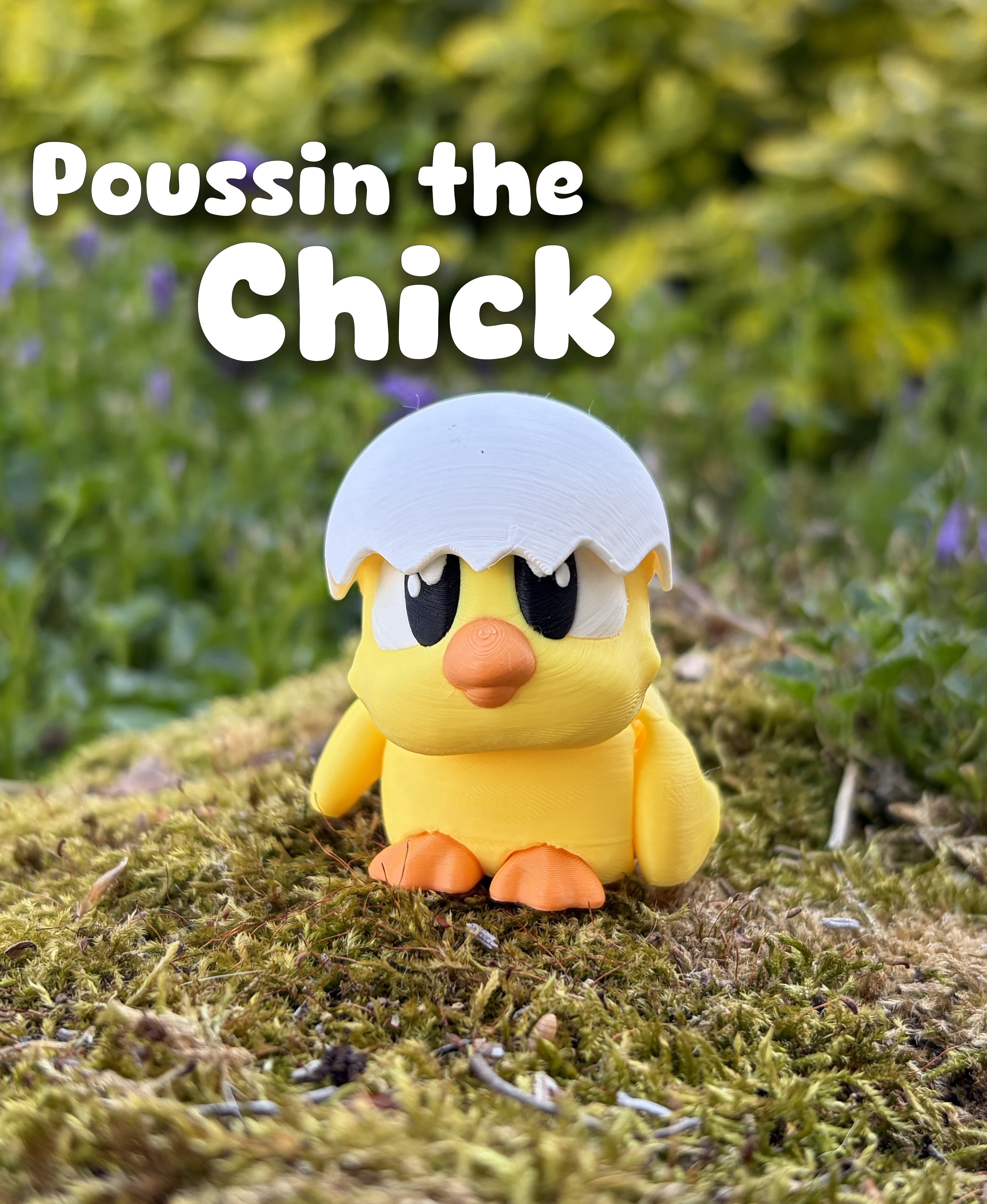 Poussin the Chick – Flexi Fidget Chick – 3DPAW 3d model
