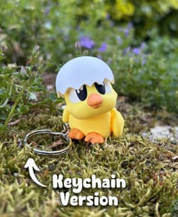 Poussin the Chick – Flexi Fidget Chick – 3DPAW 3d model