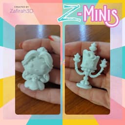 Z-Minis Beauty and the Beast Collection 3d model