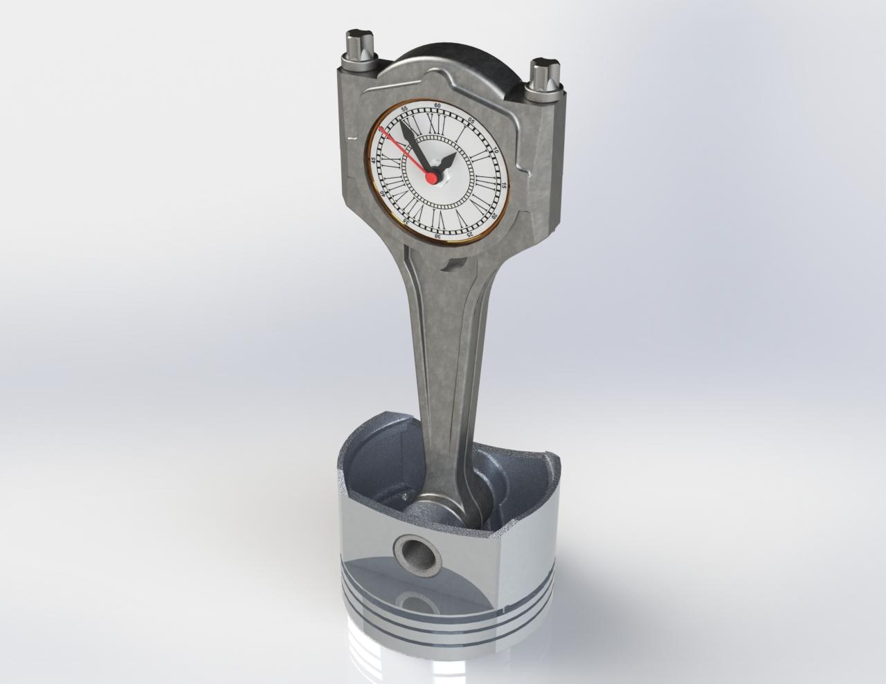 Piston Watch (Reloj de Pistón) 3d model