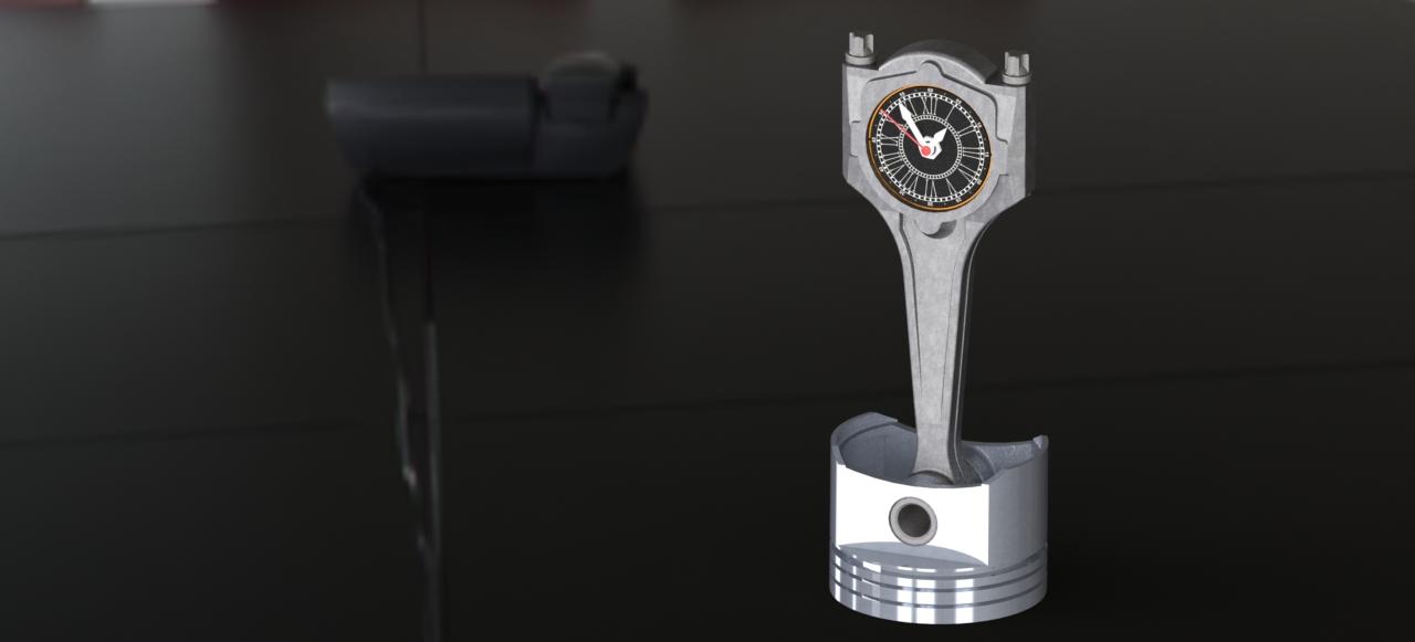 Piston Watch (Reloj de Pistón) 3d model