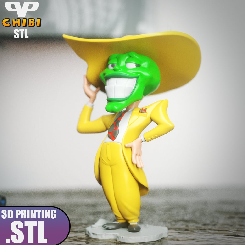 The Mask Chibi STL for 3D Printing ChibiSTL 3DXM 3d model