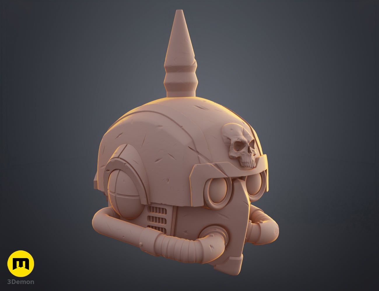 Tempestus Scions Helmet and Masks 3d model