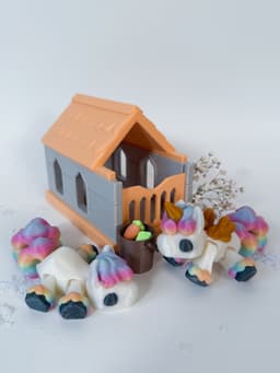Pony and Stable 3d model