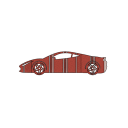 Ferrari F8 3D Car Flip Art Desk Display 3d model