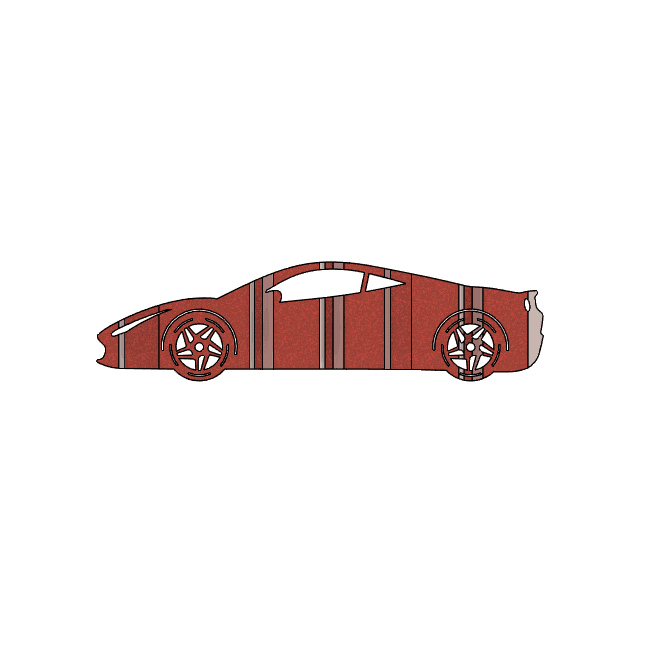 Ferrari F8 3D Car Flip Art Desk Display 3d model