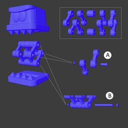 Hop-chops from Super Mario 3D World - Custom WON 2.5 scale figure 3d model