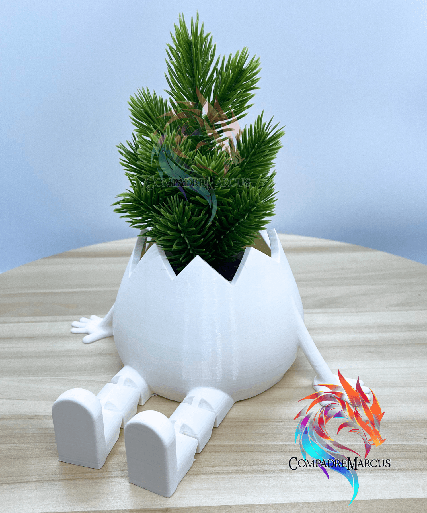Flexi Legs Egg Planter / no supports / 3mf included 3d model