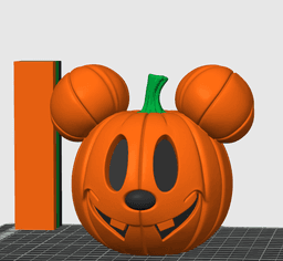 Mickey Halloween Pumpkin 3d model