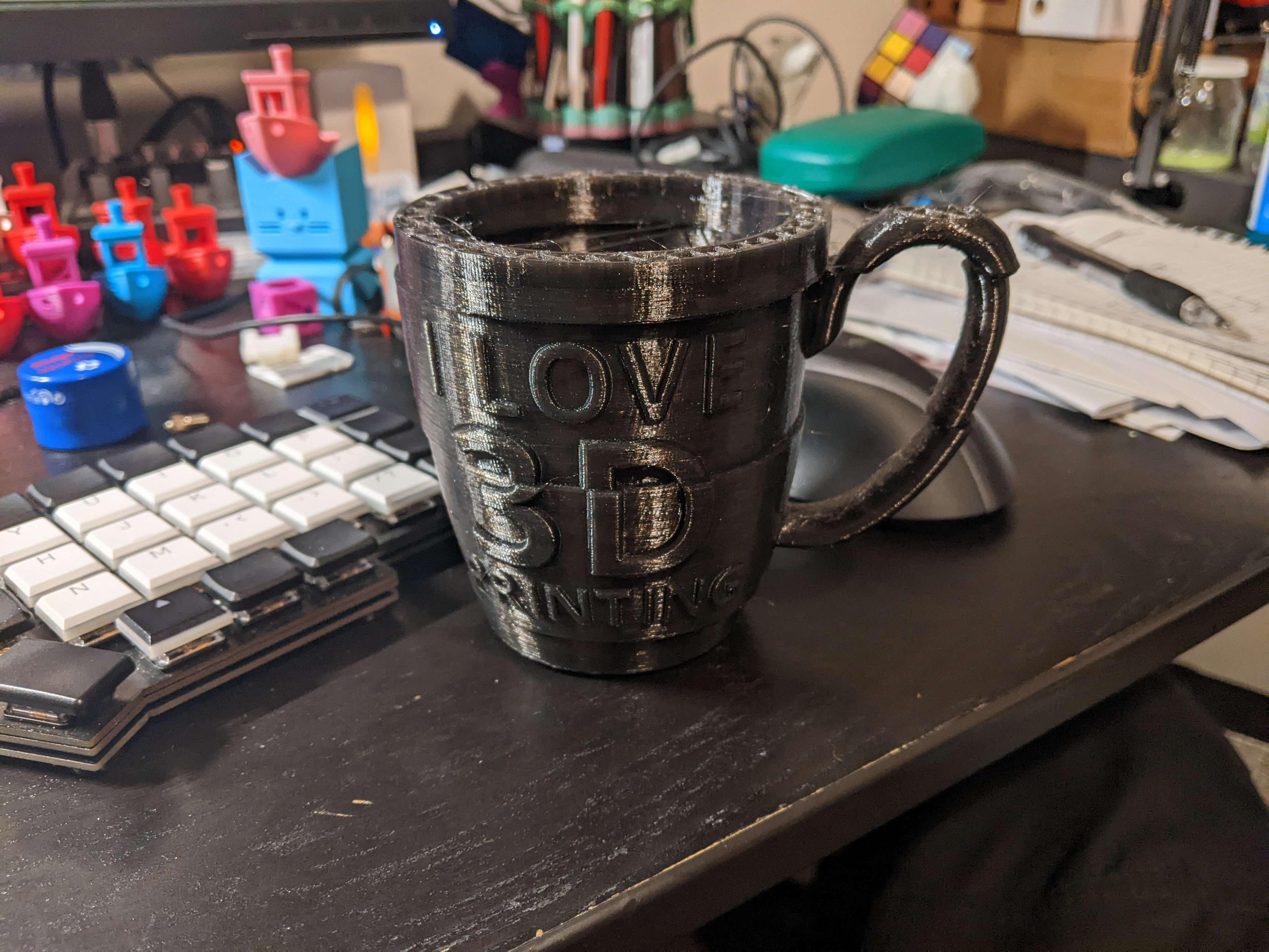 I Love 3D Printing Gag Gift Mug 3d model