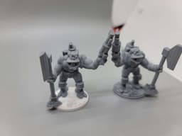 FHW Zorblin Orc Trooper with revolver and axe Pose 3 3d model