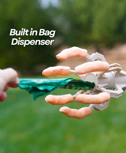 Poo Plucker - Mechanical hand for picking up dog poop - Built in bag dispenser 3d model