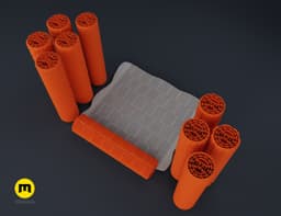 DnD terrain rollers – Metal walls 3d model